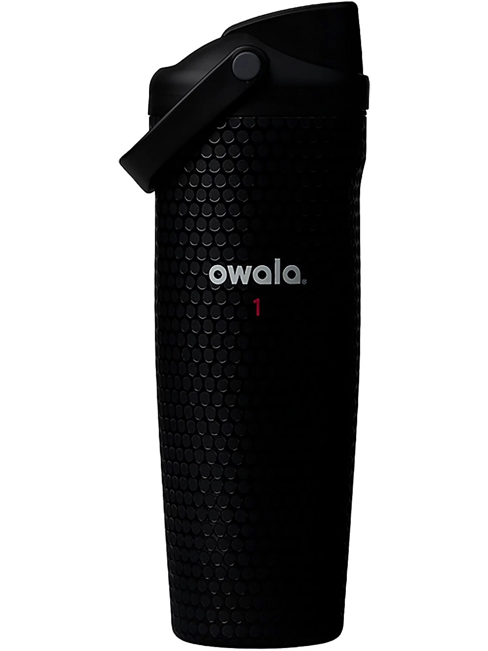 Textured Black Stainless Water Bottle with FreeSip Spout